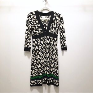 Donna Morgan jersey print dress, size 4 petite.